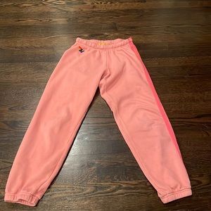 Aviator Nation Petal Pink 5 Stripe Sweatpants Size S